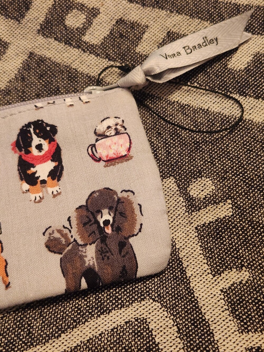 NWOT Vera Bradley Zip ID Case In Dog Show Pattern New Without Tags - Picture 7 of 10
